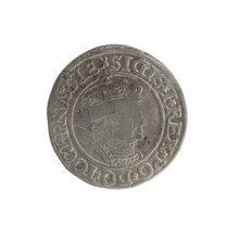 Prussian grosz, Sigismund I the Old (King of Poland; 1506–1548). Silver coin (grosz), 1535, Torun,