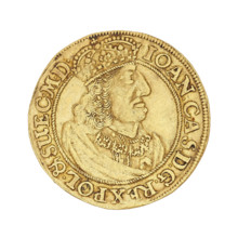 Gdansk ducat; maker: Lesse, Daniel (1656–1685); subject: John II Casimir Vasa (King of Poland,