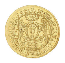 Gdansk ducat, John II Casimir Vasa (King of Poland; 1648–1668). Maker: Daniel Lesse (1656–1685).