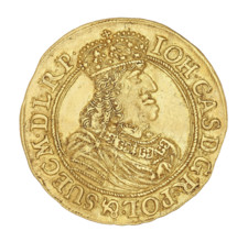 Gdansk ducat; maker: Lesse, Daniel (1656–1685); subject: John II Casimir Vasa (King of Poland,