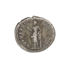 Denarius, Trajan (53–117; Roman emperor 98–117). Obverse: head of Trajan in laurel wreath facing