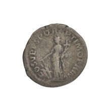 Denarius; Obv.: head of Trajan decorated with a laurel wreath facing right; rim inscription: IMP