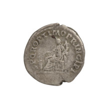 Denarius; Obv.: head of Trajan wearing a laurel wreath facing right; rim inscription IMP TRAIANO