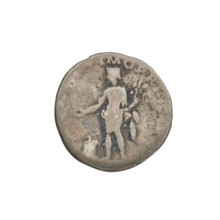 Denarius, Trajan (53–117; Roman emperor 98–117). Obverse: bust of Trajan facing right, wearing a