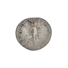 Denarius of Trajan (53–117 CE; Roman emperor 98–117). Obverse: head of Trajan facing right,
