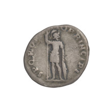 Denarius, Trajan (53–117; Roman emperor 98–117). Obverse: head of Trajan to the right, decorated