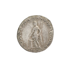 Denarius, Trajan (53–117; Roman emperor 98–117). Obverse: head of Trajan right, decorated with a