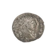Denarius, Trajan (53–117; Roman emperor 98–117). Obverse: head of Trajan right, decorated with a
