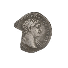 Denarius, Trajan (53–117; Roman emperor 98–117). Obverse: head of Trajan right, decorated with a