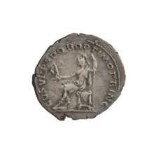 Denarius, Trajan (53–117; Roman emperor 98–117). Obverse: head of Trajan right, decorated with a
