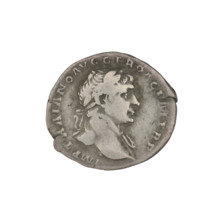 denarius, Trajan (53–117; Roman emperor 98–117); Obv.: head of Trajan right, decorated with a