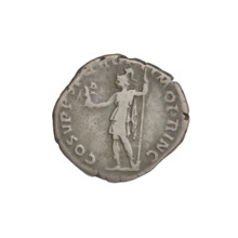 Denarius, Trajan (53–117; Roman emperor 98–117). Obverse: head of Trajan facing right, decorated