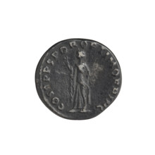 Denarius, Trajan (53–117; Roman emperor 98–117). Obverse: head of Trajan right, decorated with a