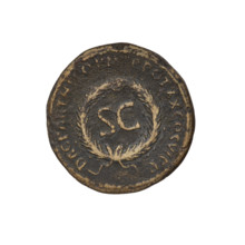 Trajan (53–117; Roman Emperor 98–117). Coin, 114–117 CE. Obverse: head of Trajan in radiant crown