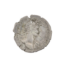 Denarius, Hadrian (76–138; Roman emperor 117–138). Obverse: bust of Hadrian right, laurel wreath in