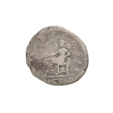 Denarius, Hadrian (76–138; Roman emperor 117–138). Obverse: Hadrian’s head to the right, laurel