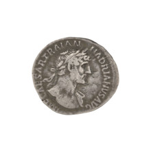 Denarius, Hadrian (76–138; Roman emperor 117–138). Obverse: Hadrian's head to the right, laurel