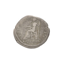 Denarius, Hadrian (76–138; Roman emperor 117–138). Obverse: head of Hadrian right, laurel wreath in