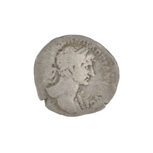 Denarius, Hadrian (76–138; Roman emperor 117–138). Obverse: Hadrian's head to the right, laurel