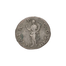 Denarius of Hadrian (76–138; Roman emperor 117–138), 119–122, Rome. Obverse: bust of Hadrian to
