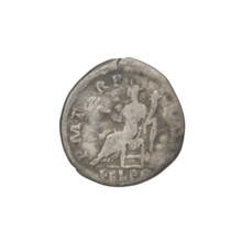 Denarius, Hadrian (76–138; Roman emperor 117–138). Obverse: head of Hadrian right, laurel wreath in