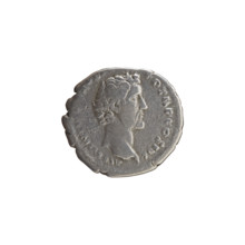 Denarius of Antoninus Pius (86–161; Roman emperor 138–161), issued 140–144. Obverse: head of