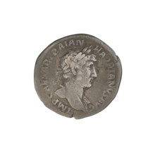 Denarius, Hadrian (76–138; Roman emperor 117–138). Obverse: bust of Hadrian facing right, laurel