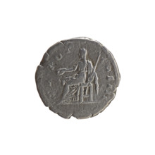 Denarius of Antoninus Pius (86–161; Roman emperor 138–161), c. 140–144. Obverse: Head of Antoninus