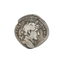 Denarius, Hadrian (76–138; Roman emperor 117–138). Obverse: bust of Hadrian right, laurel wreath in