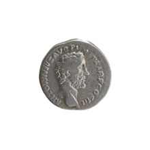 Denarius of Antoninus Pius (86–161; Roman emperor 138–161), 140–144. Obverse: Head of Antoninus