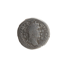 Denarius of Antoninus Pius (86–161; Roman emperor 138–161), c. 140–144. Obverse: Head of Antoninus
