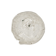 Denarius of Hadrian (76–138), Roman emperor 117–138; Obverse: bust of Hadrian facing right, laurel