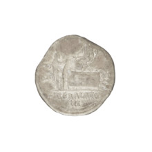 Denarius; Hadrian (76–138; Roman emperor 117–138). Obverse: bust of Hadrian facing right, laurel