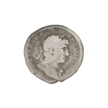 denarius, Hadrian (76–138; Roman emperor 117–138), Hilaritas (personification), laurel wreaths,