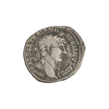 Denarius, Hadrian (76–138; Roman emperor 117–138). Obverse: bust of Hadrian with laurel wreath and