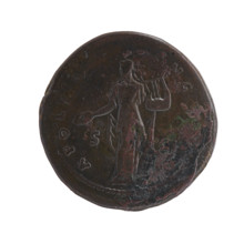 Sestertius, Antoninus Pius (86–161; Roman emperor 138–161), obverse: head of the emperor in a
