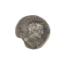 Denarius, Hadrian (76–138; Roman emperor 117–138). Obverse: bust of Hadrian with laurel wreath