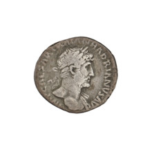 Denarius, Hadrian (76–138; Roman emperor 117–138). Obverse: Bust of Hadrian with laurel wreath