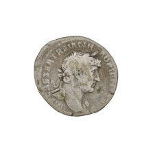 Denarius, Hadrian (76–138; Roman emperor 117–138). Obverse: Bust of Hadrian with laurel wreath