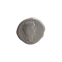 Denarius of Antoninus Pius (86–161; Roman emperor 138–161), personifications; obverse: head of