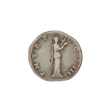 Denarius, Hadrian (76–138; Roman emperor 117–138). Obverse: Bust of Hadrian with laurel wreath