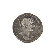 Denarius, Hadrian (76–138; Roman emperor 117–138). Obverse: bust of Hadrian with laurel wreath
