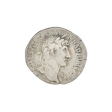 Denarius, Hadrian (76–138; Roman emperor 117–138). Obverse: Bust of Hadrian with laurel wreath