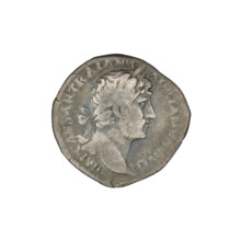 Denarius, Hadrian (76–138; Roman emperor 117–138). Obverse: Bust of Hadrian with laurel wreath
