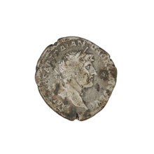 Denarius, Hadrian (76–138; Roman emperor 117–138). Obverse: Bust of Hadrian with laurel wreath