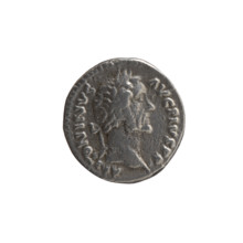 Denarius (forgery) of Antoninus Pius (86–161; Roman emperor 138–161). Obverse: head of the emperor