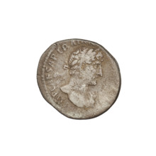 Denarius, Hadrian (76–138; Roman emperor 117–138). Obverse: Bust of Hadrian with laurel wreath