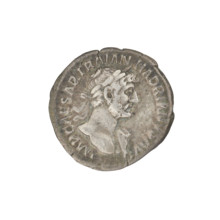 Denarius, Hadrian (76–138; Roman emperor 117–138). Obverse: Bust of Hadrian with laurel wreath