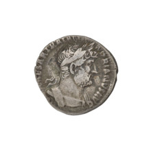 Denarius, Hadrian (76–138; Roman emperor 117–138). Obverse: Bust of Hadrian with laurel wreath