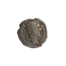 Denarius of Antoninus Pius (86–161; Roman Emperor 138–161), c. 145–161. Obverse: head of Antoninus